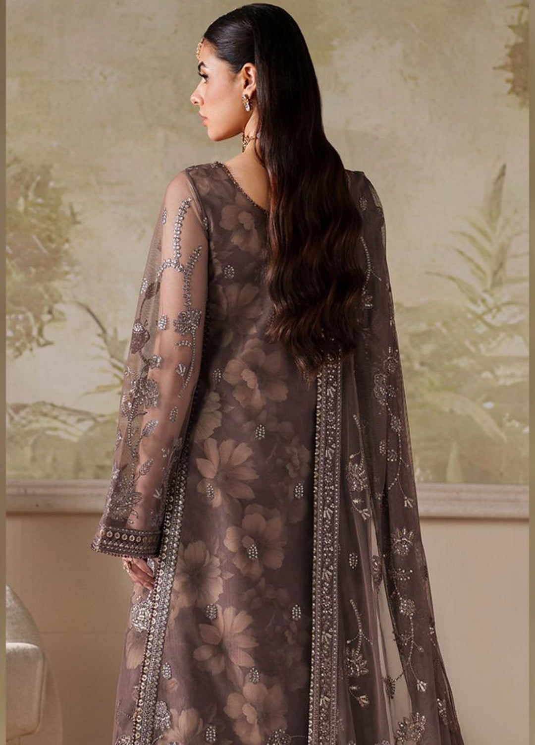 Zarif Embroidered Net Suits Unstitched 3 Piece ZR25UF ZRF-ZPЕ-08 Маhveer - Formals Collection