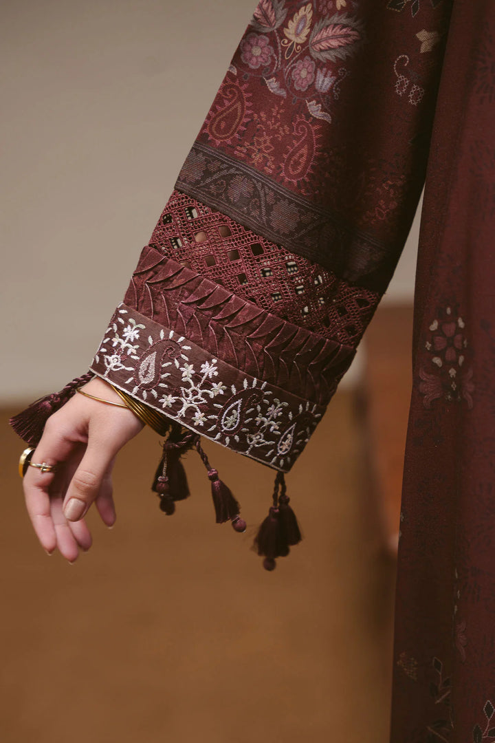Cross Stitch Unstitched Printed Marina 3 Piece Suit CS26UW Tera Threads - Winter Collection