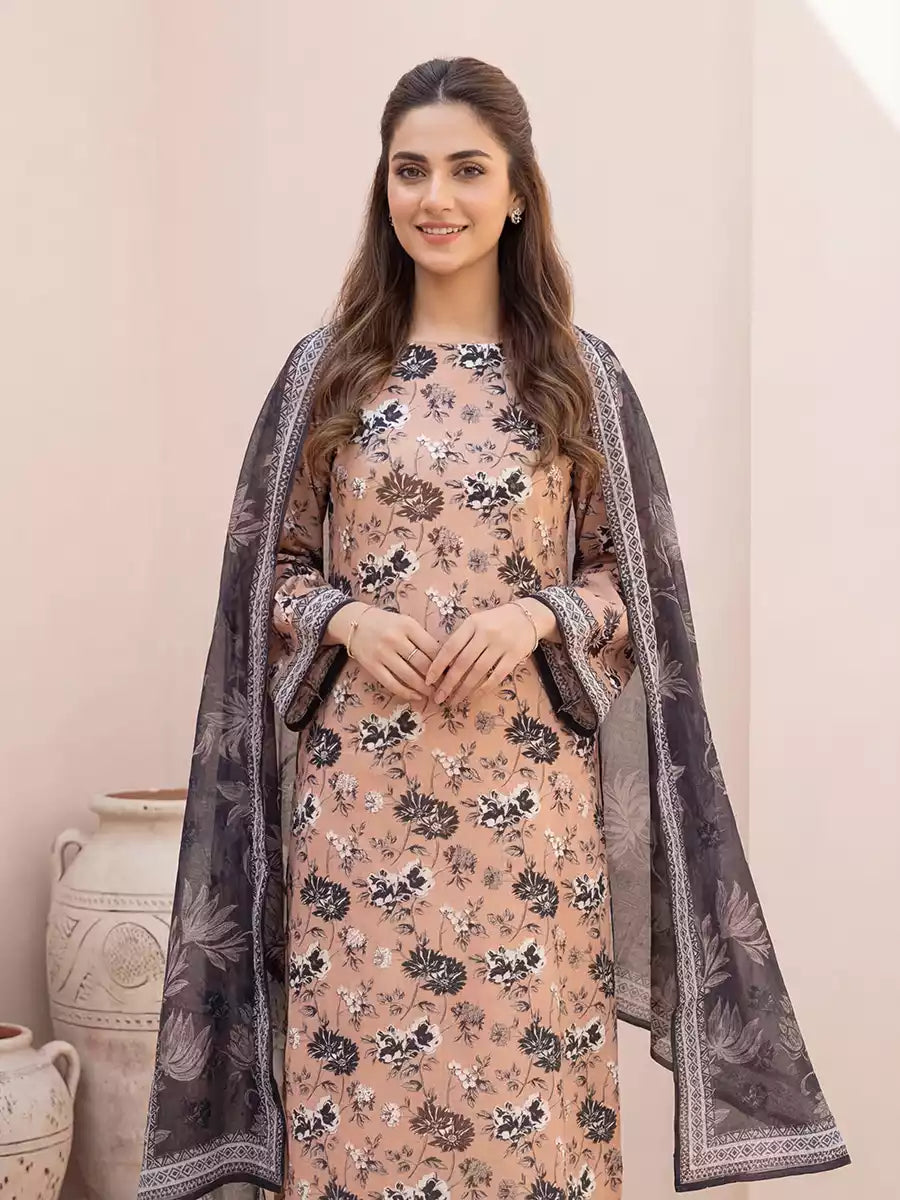 Salitex Women Unstitched Printed Lawn 3 Piece Suit SSW6U3P409 - Casual Collection