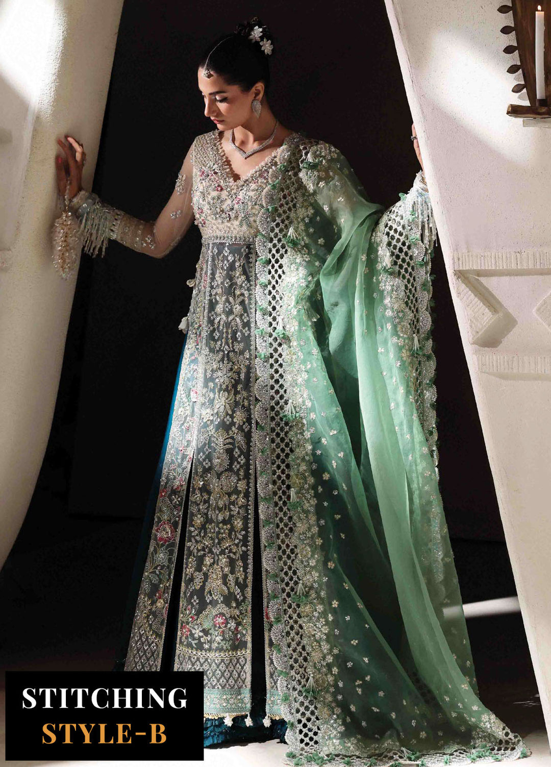 Lilianne by Republic Womenswear Embroidered Net Suits Unstitched 3 Piece RW25LW D-08 Miraelie - Wedding Collection