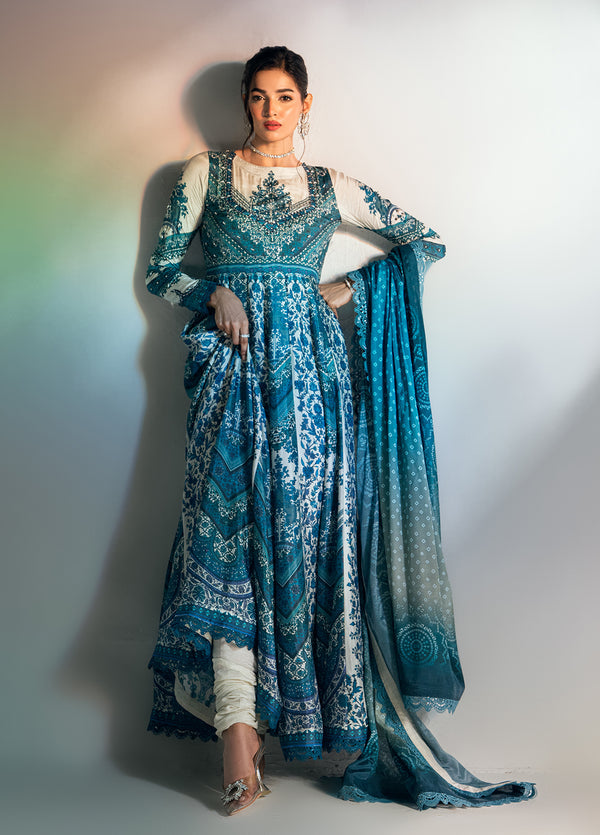 Monarque en Silk by Sahane Hand work Silk 3 Piece Suit CT-37001-Dynaste - Festive Collection