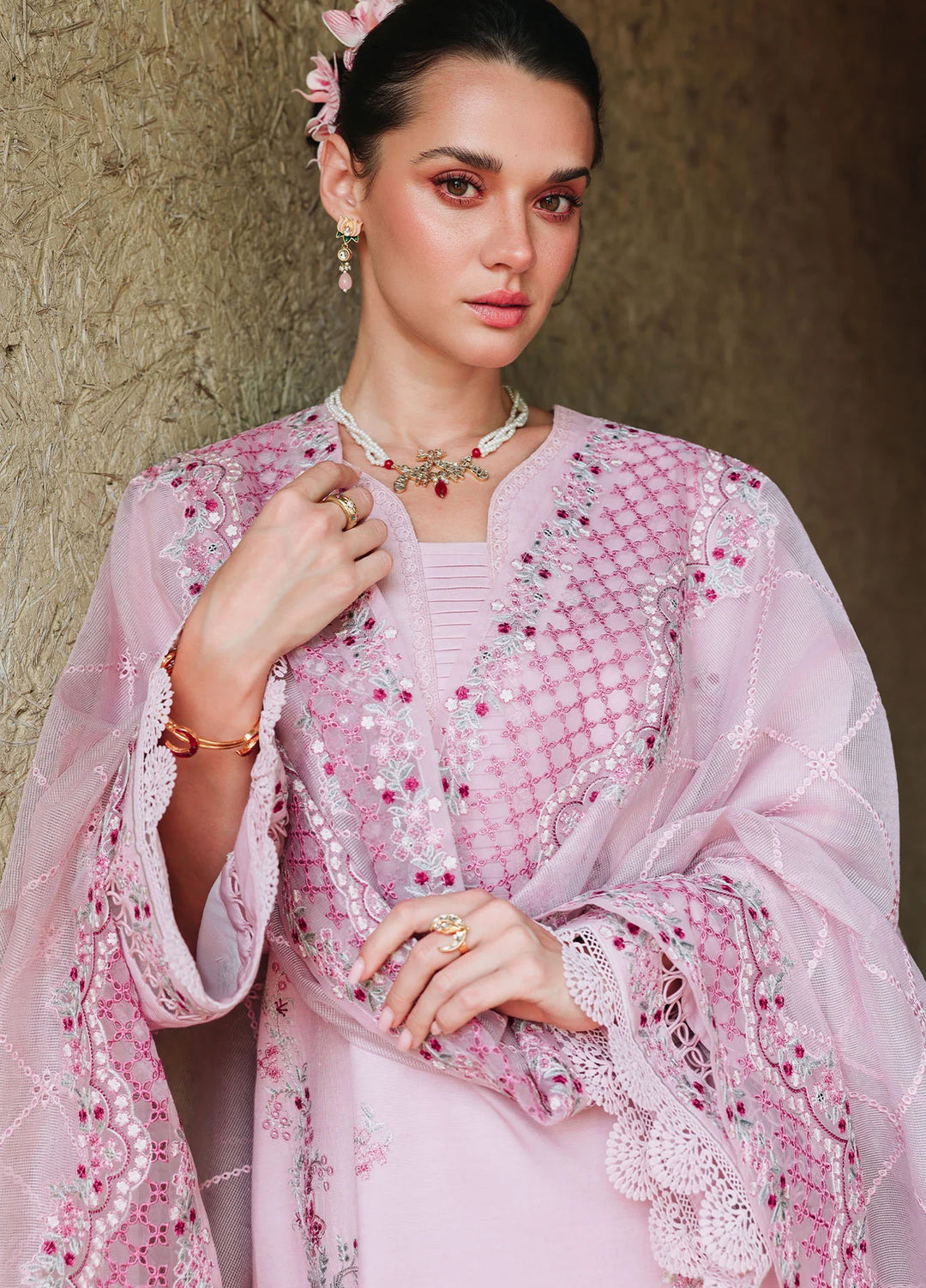 Cross Stitch Unstitched Embroidered Lawn 3 Piece Suit CS26ULE Lavender Luxe - Eid Collection