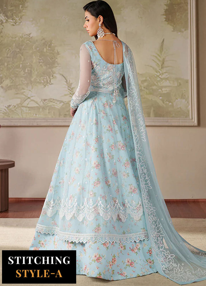 Zarif Embroidered Net Suits Unstitched 3 Piece ZR25UF ZRF-ZPE-02 Aroosh - Formals Collection