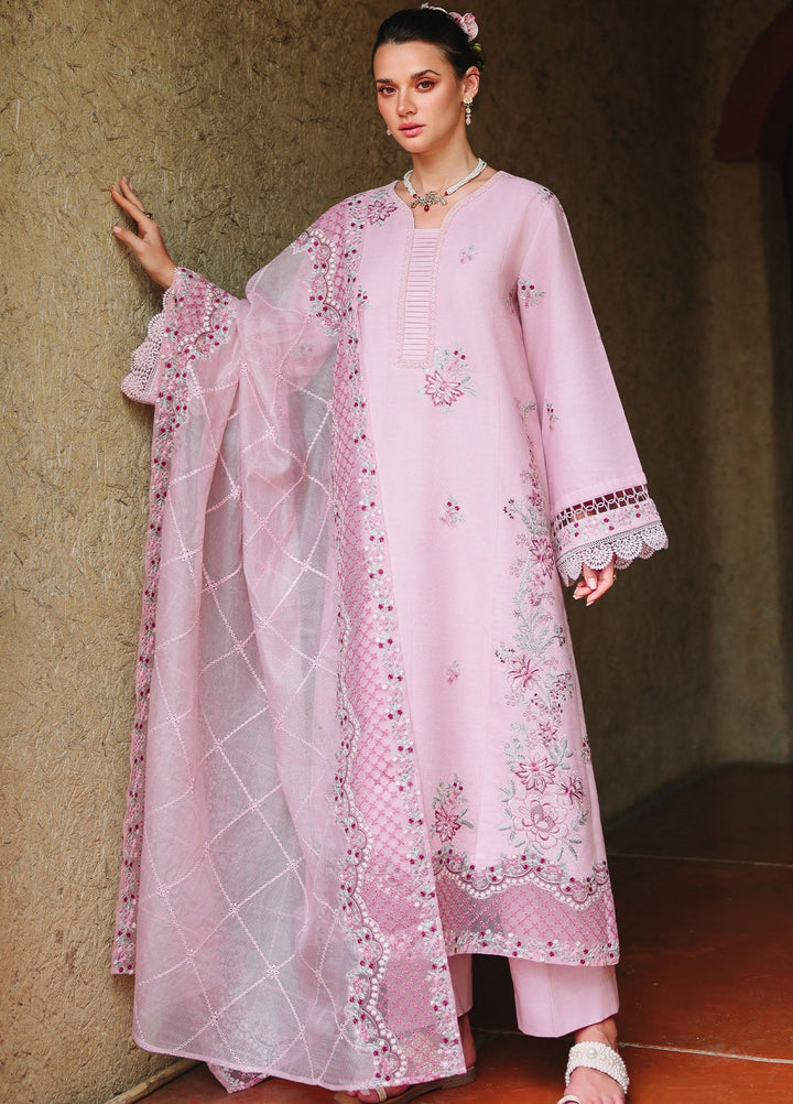 Cross Stitch Unstitched Embroidered Lawn 3 Piece Suit CS26ULE Lavender Luxe - Eid Collection