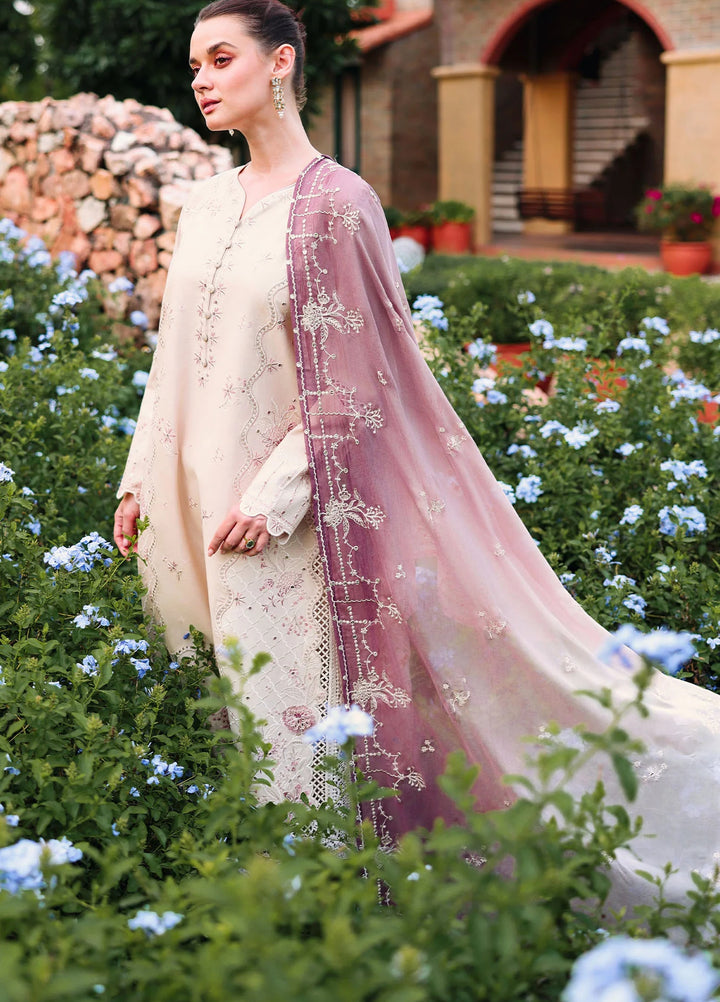 Cross Stitch Unstitched Embroidered Lawn 3 Piece Suit CS26ULE Sand Dune - Eid Collection