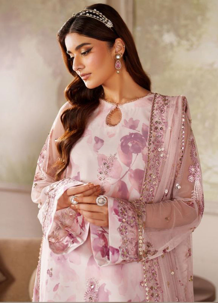 Zarif Embroidered Net Suits Unstitched 3 Piece ZAF25ZU ZRF-ZPE-06 Rahma - Formals Collection