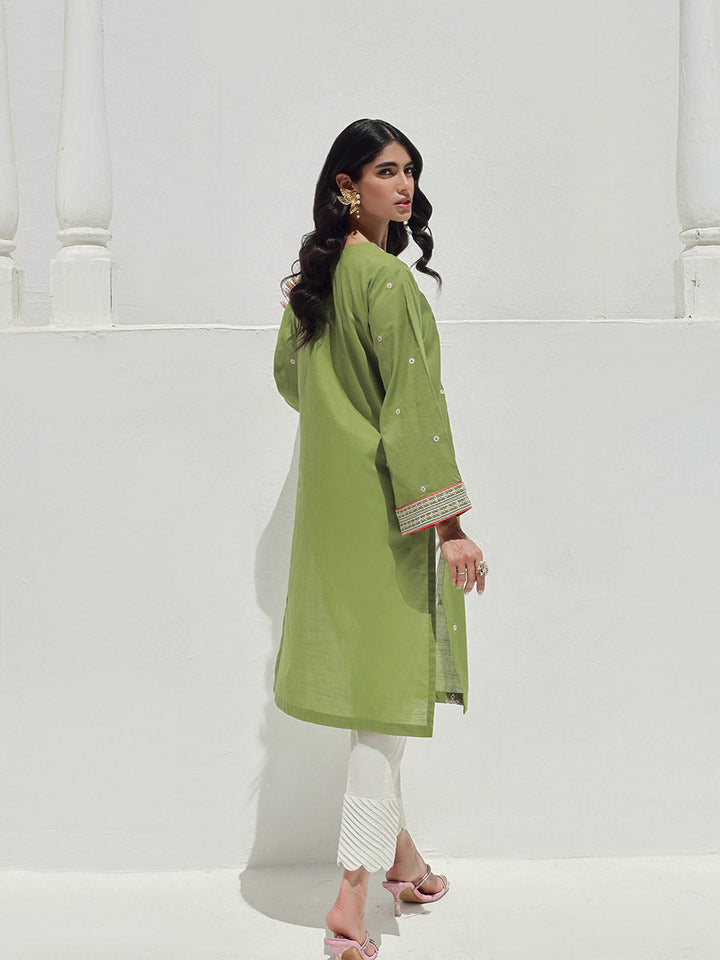 Salitex Women Embroidered 1 Piece Slub Shirt WRTKBA24AL142 - Summer Collection