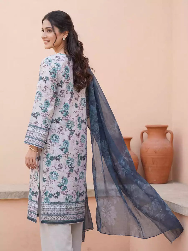 3PC Unstitched Printed Lawn Suit (SSW6U3P410)