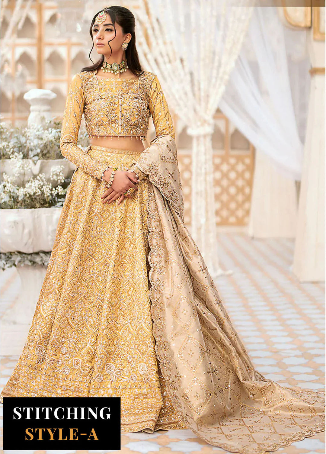 Aik Atelier Embroidered Tissue Suits Unstitched 3 Piece AIK25EF Vl1 Look 09 - Formals Collection