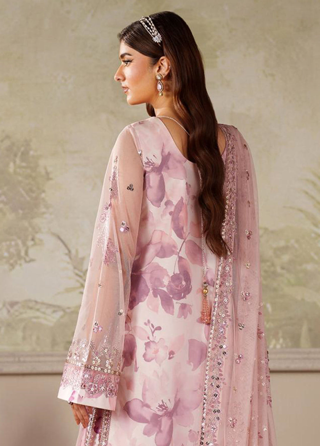 Zarif Embroidered Net Suits Unstitched 3 Piece ZR25UF ZRF-ZPE-06 Rahma - Formals Collection