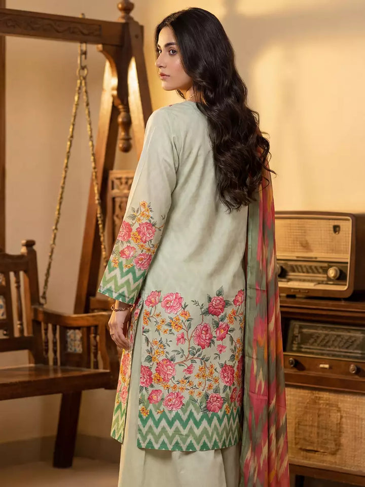 Salitex Unstitched Printed Lawn Silk 3 Piece Suit SUNS7ASI376 - Casual Collection