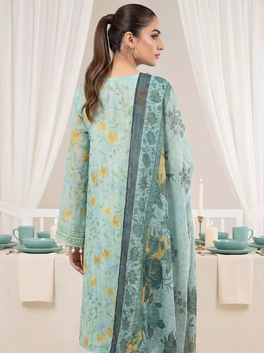 Salitex Women Unstitched Embroidered Lawn 3 Piece Suit SUNS8FS220 - Casual Collection