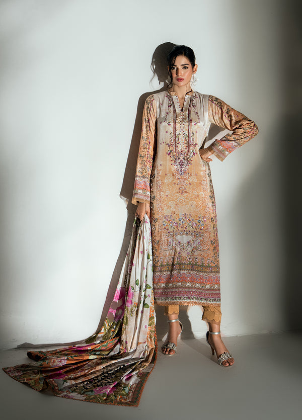 Monarque en Silk by Sahane Hand work Silk 3 Piece Suit CT-37003-Montclair - Festive Collection