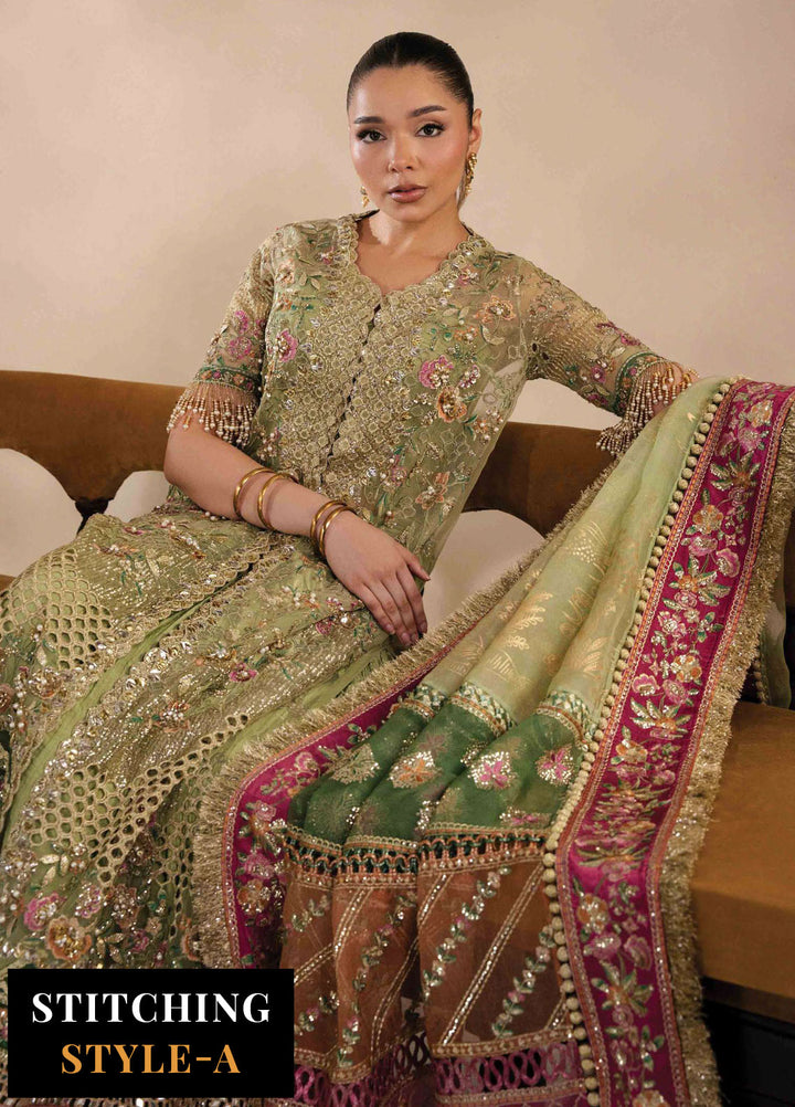 Lilianne by Republic Womenswear Embroidered Organza Suits Unstitched 3 Piece RW25LW D-02 Eliane - Wedding Collection