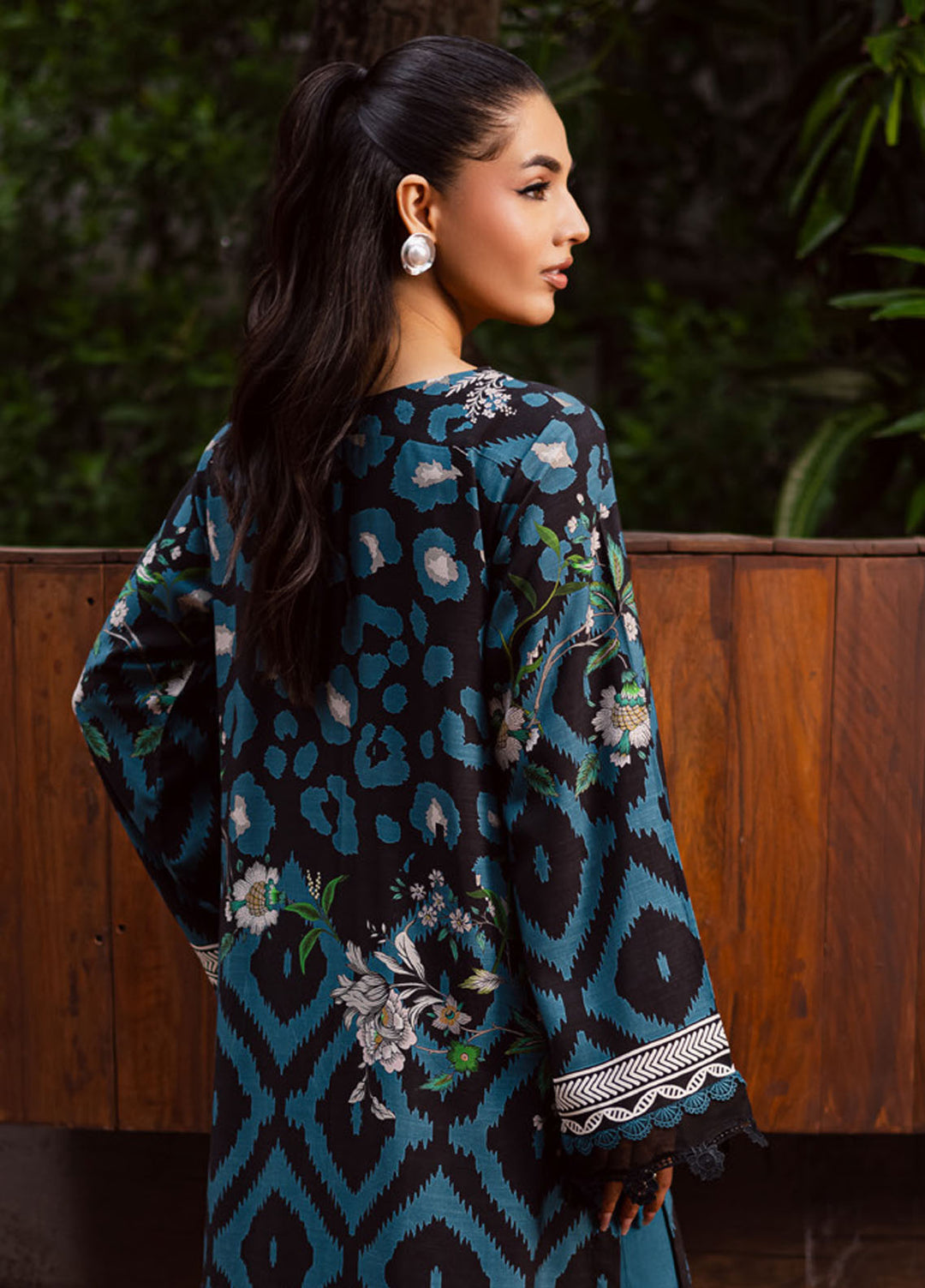 Nureh Printed Slub Linen Suits Unstitched 3 Piece NU25VL SP-165 - Winter Collection