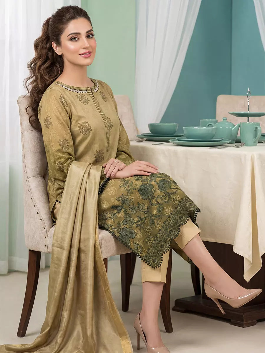 Salitex Women Unstitched Embroidered Lawn 3 Piece Suit SUNS8FS216 - Casual Collection