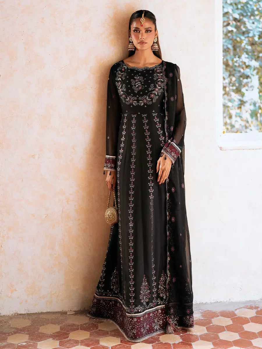 Salitex Unstitched Embroidered Chiffon 3 Piece Suit SUNW7JI116UT - Eid Collection