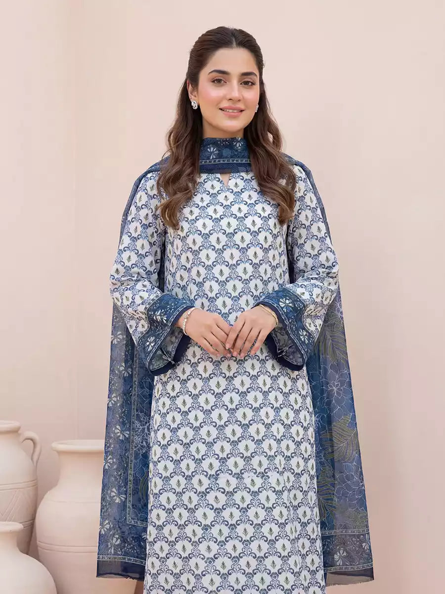 Salitex Women Unstitched Printed Lawn 3 Piece Suit SSW6U3P408 - Casual Collection