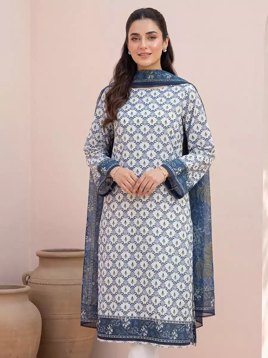 Salitex Women Unstitched Printed Lawn 3 Piece Suit SSW6U3P408 - Casual Collection
