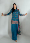 Monarque en Silk by Sahane RTW Hand work Silk 3 Piece Suit CT37005 Eloise Festive Collection
