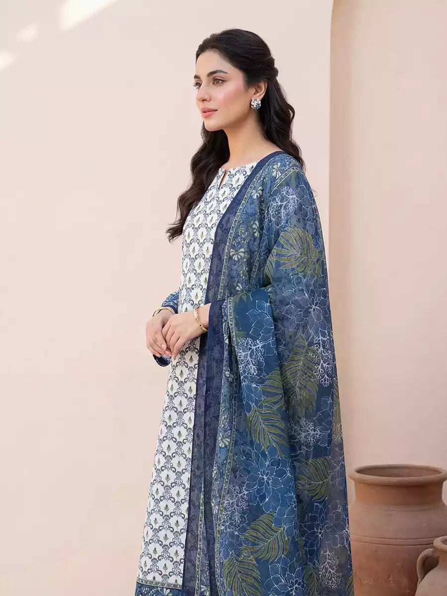 Salitex Women Unstitched Printed Lawn 3 Piece Suit SSW6U3P408 - Casual Collection