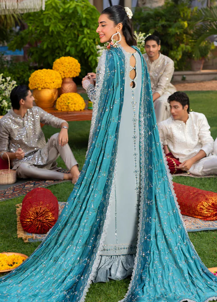 Haye Dil by Sahane Embroidered Raw Silk Suits Unstitched 3 Piece SNE25HD CT 29003 Glow of Eternity - Formals Collection