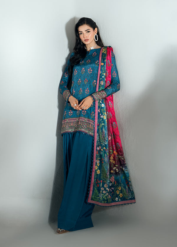 Monarque en Silk by Sahane Hand work Silk 3 Piece Suit CT-37005-Eloise - Festive Collection