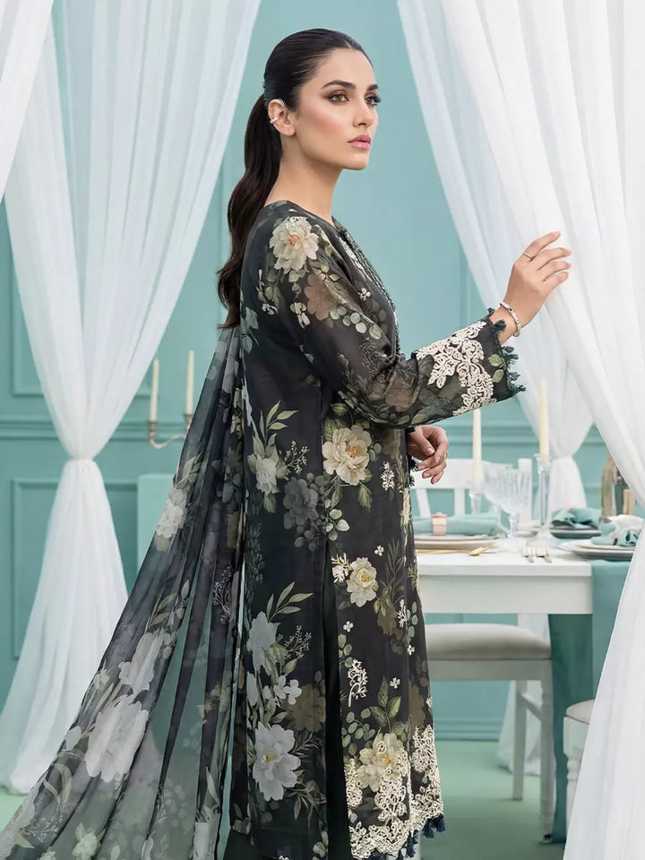 Salitex Women Unstitched Embroidered Lawn 3 Piece Suit SUNS8FS212 - Casual Collection