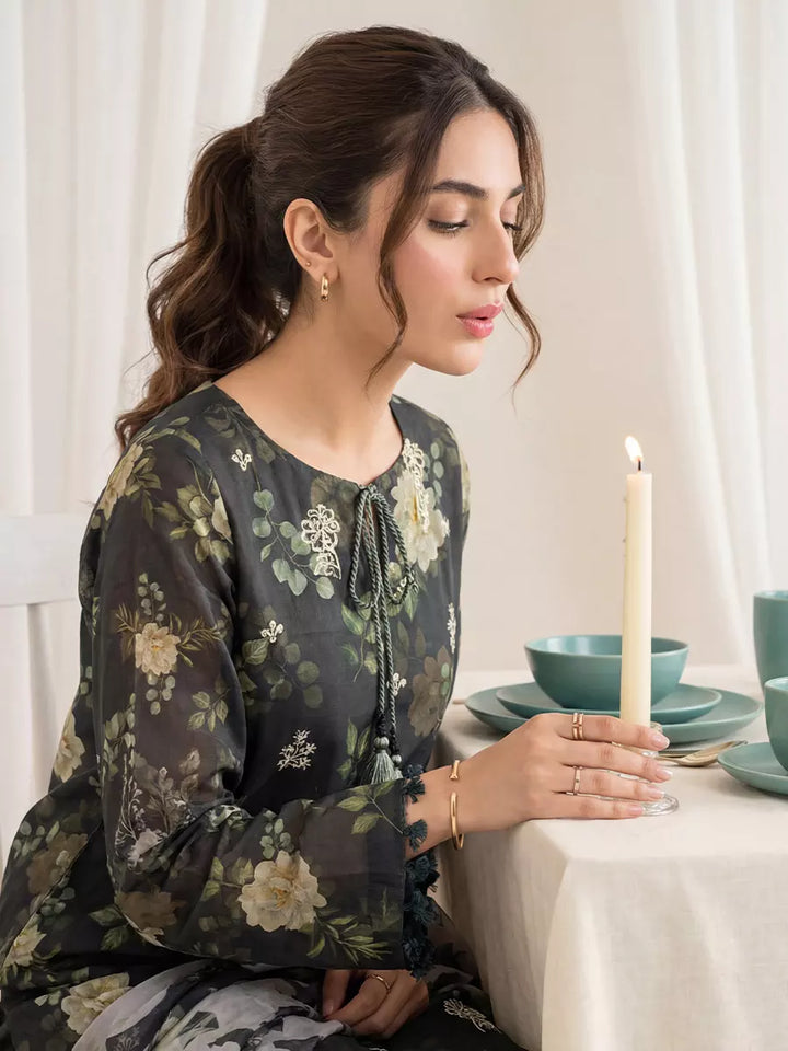 Salitex Women Unstitched Embroidered Lawn 3 Piece Suit SUNS8FS212 - Casual Collection