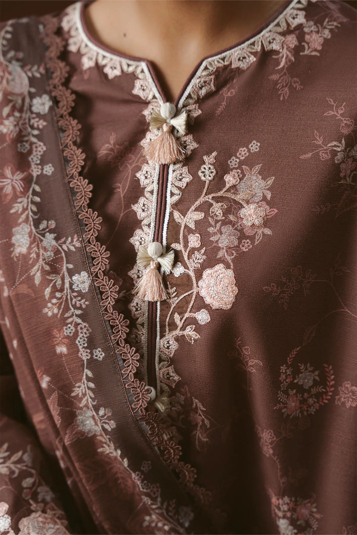 Cross Stitch Unstitched Printed Khaddar 3 Piece Suit CS26UW Shadow Tale - Winter Collection