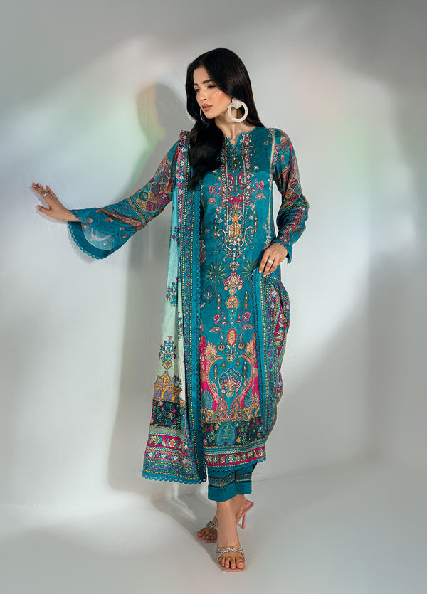 Monarque en Silk by Sahane Hand work Silk 3 Piece Suit CT-37006-Monroe - Festive Collection