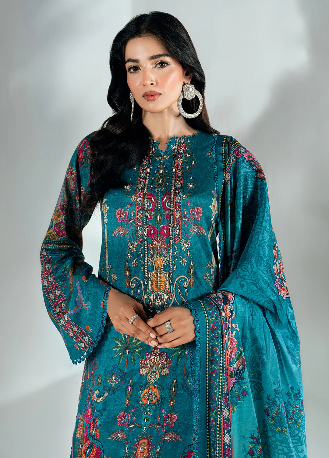 Monarque en Silk by Sahane Hand work Silk 3 Piece Suit CT-37006-Monroe - Festive Collection