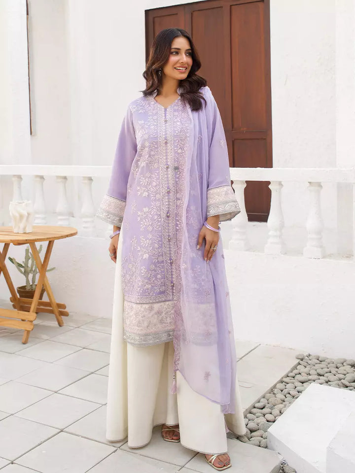 Salitex Unstitched Embroidered Chiffon 3 Piece Suit SUNW7CH102 - Festive Collection