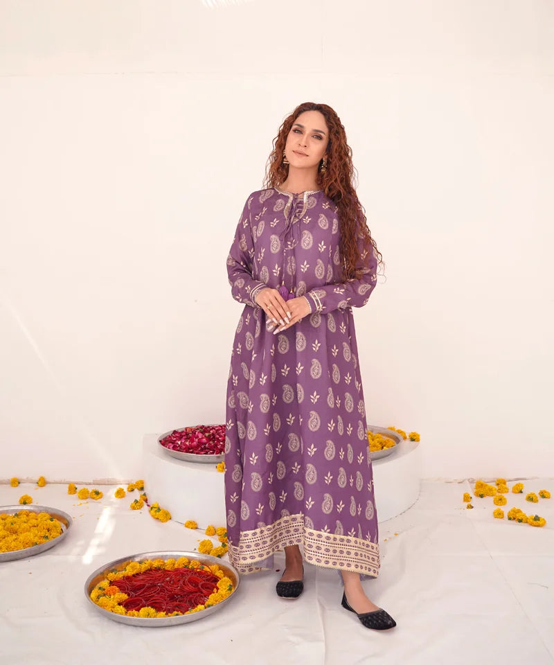 Dhaga Women Pret Printed 1 Piece Jacquard Aleira DHFF04 - Summer Collection