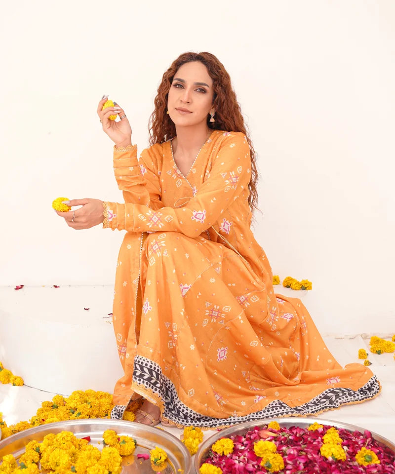 Dhaga Women Pret Printed 1 Piece Jacquard Jaipur DHFF09 - Summer Collection