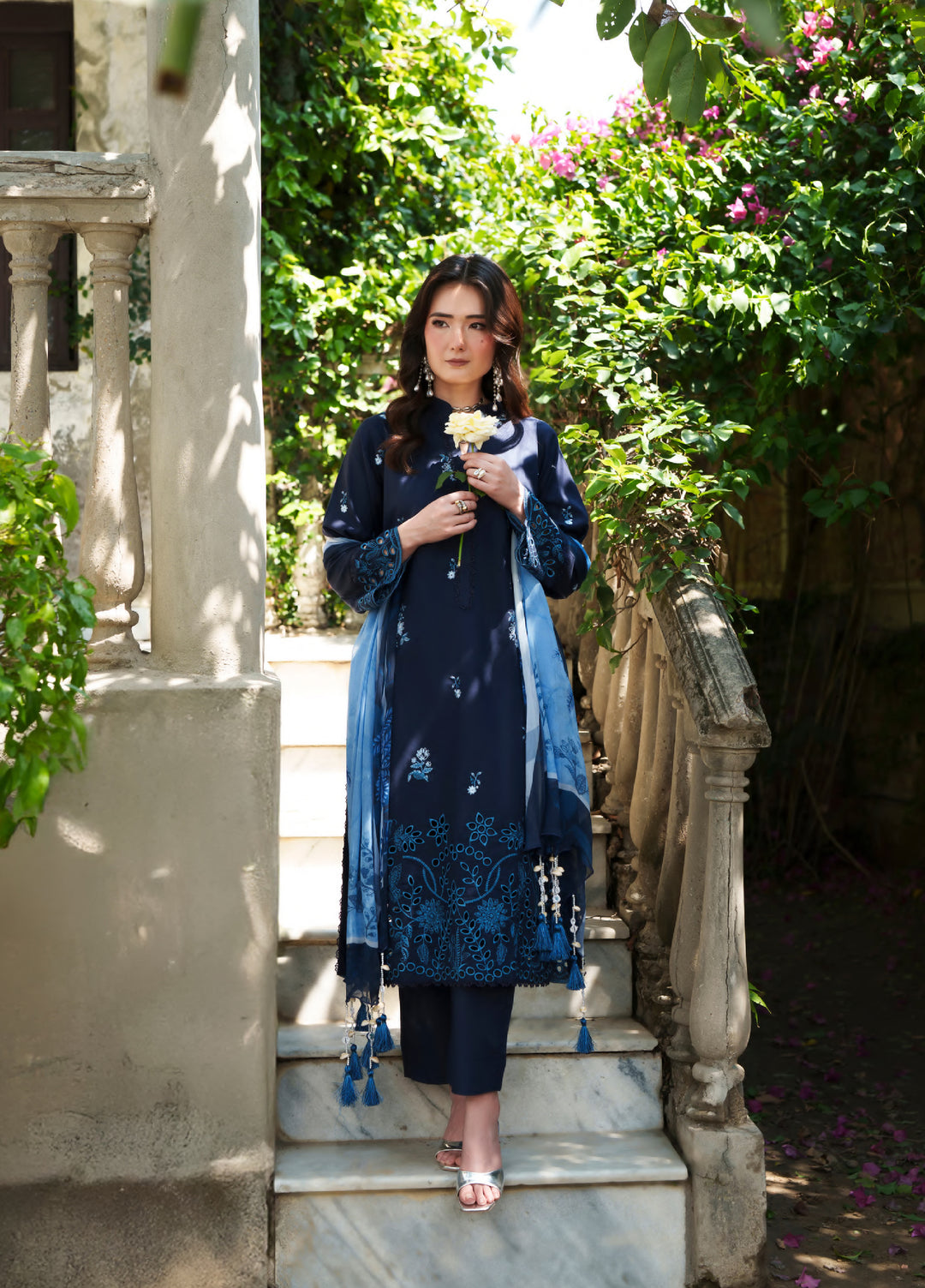 Golden Enara by Rashid Textiles Unstitched Embroidered Lawn 3 Piece Suit RT26ULG 3707 - Casual Collection
