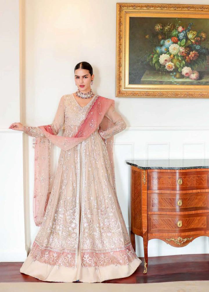 Whispers of Grace by Roheenaz Unstitched Embroidered Chiffon 3 Piece Suit RN26UWG Faye RUNCH260208 - Wedding Collection