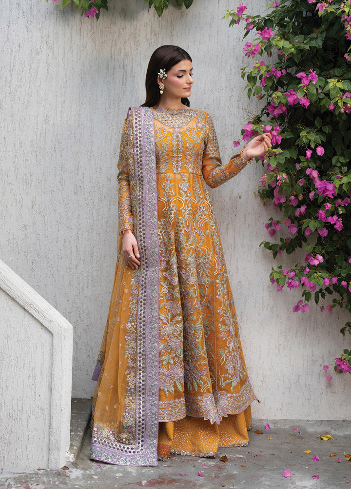 Pehli Nazar by Ayzel Unstitched Embroidered Organza 3 Piece Suit AAF26UPN Zarafshan AYZ-0162 - Wedding Collection