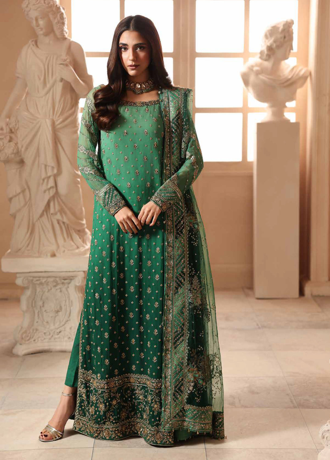 Dastan E Jashan by Charizma Unstitched Embroidered Chiffon 3 Piece Suit CHR26UDJ DJW6-03 - Festive Collection