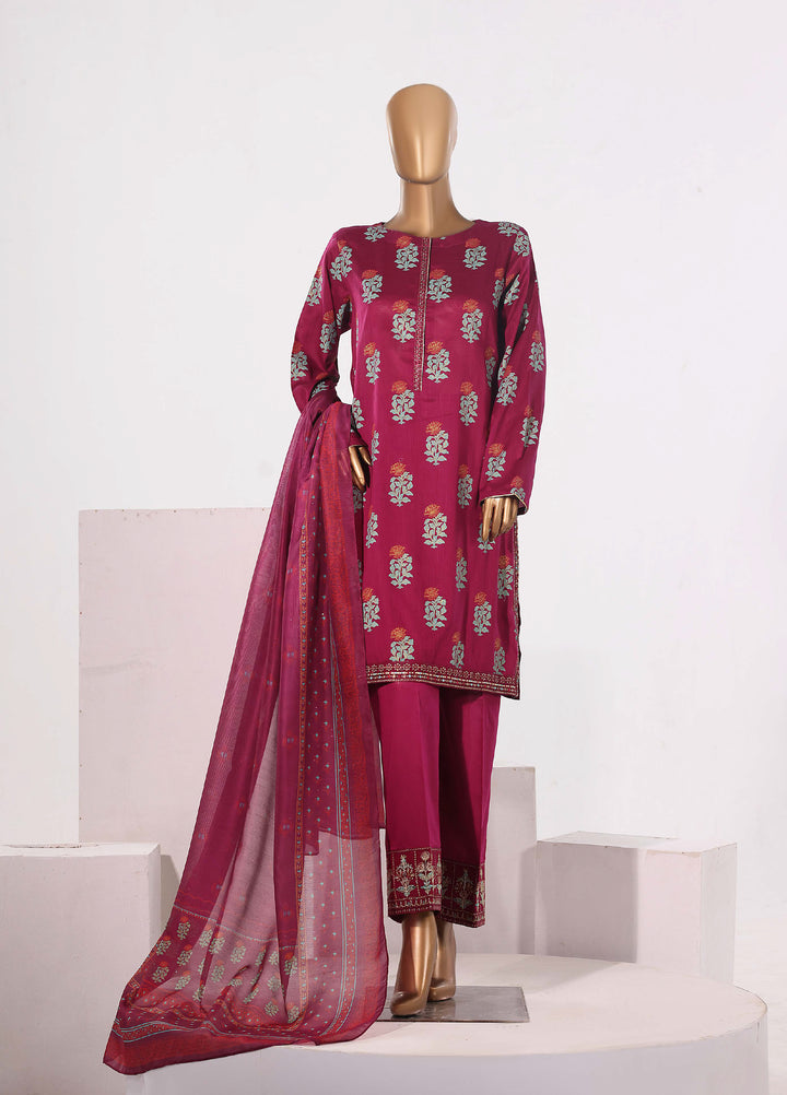 Block and Bloom by HZ Textiles RTW Embroidered Cotton 3 Piece Suit HZ26PCB SBE-007-3P - Casual Collection