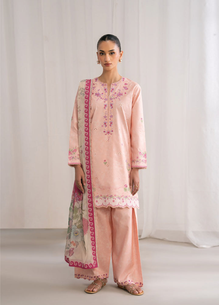 Nysa by Seran Unstitched Embroidered Cambric 3 Piece Suit SN26UNC Aurelie D-07 - Casual Collection