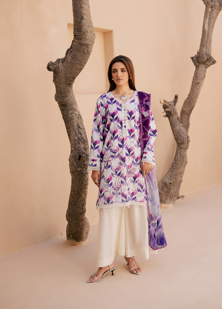 Savoy by Rashid Textiles Unstitched Embroidered Lawn 3 Piece Suit RT26ULS 3731 - Casual Collection