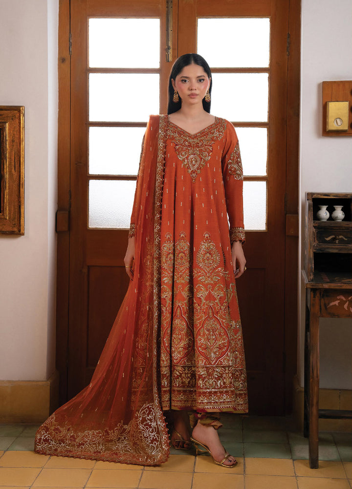 Pehli Nazar by Ayzel Unstitched Embroidered Raw Silk 3 Piece Suit AAF26UPN Jaan-E-Jaan AYZ-0164 - Wedding Collection