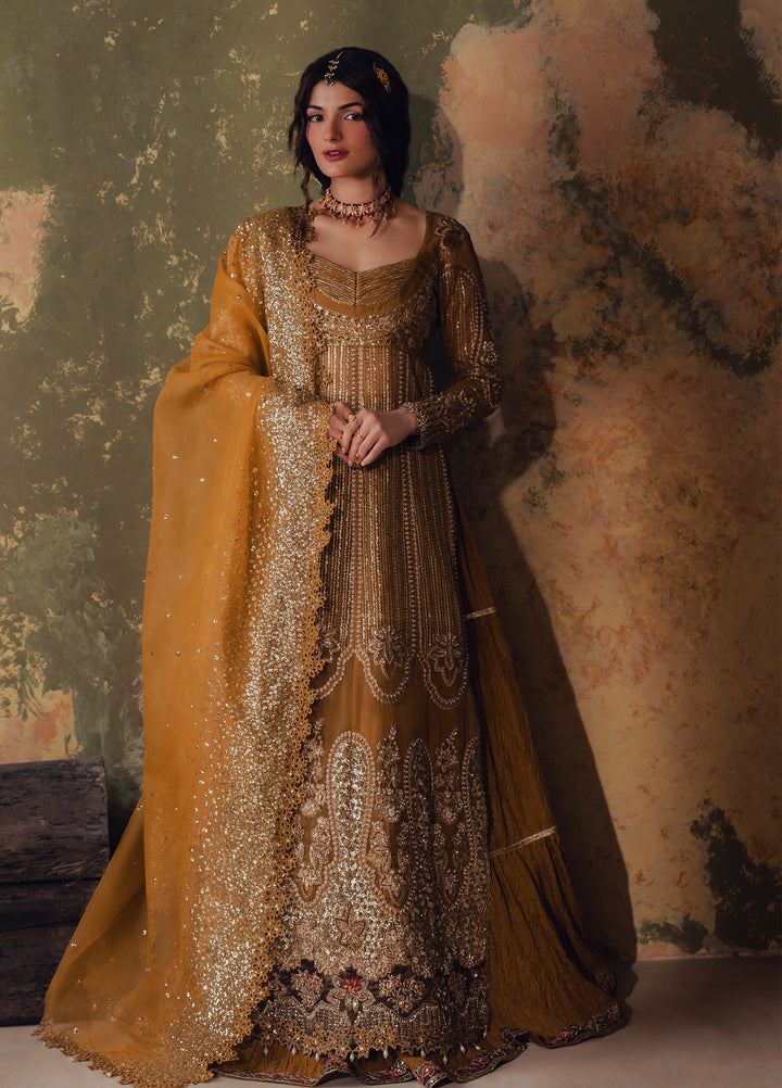 Jahan Ara by Zarposh Unstitched Embroidered Organza 3 Piece Suit ZP26UWJ AREZOO - Wedding Collection