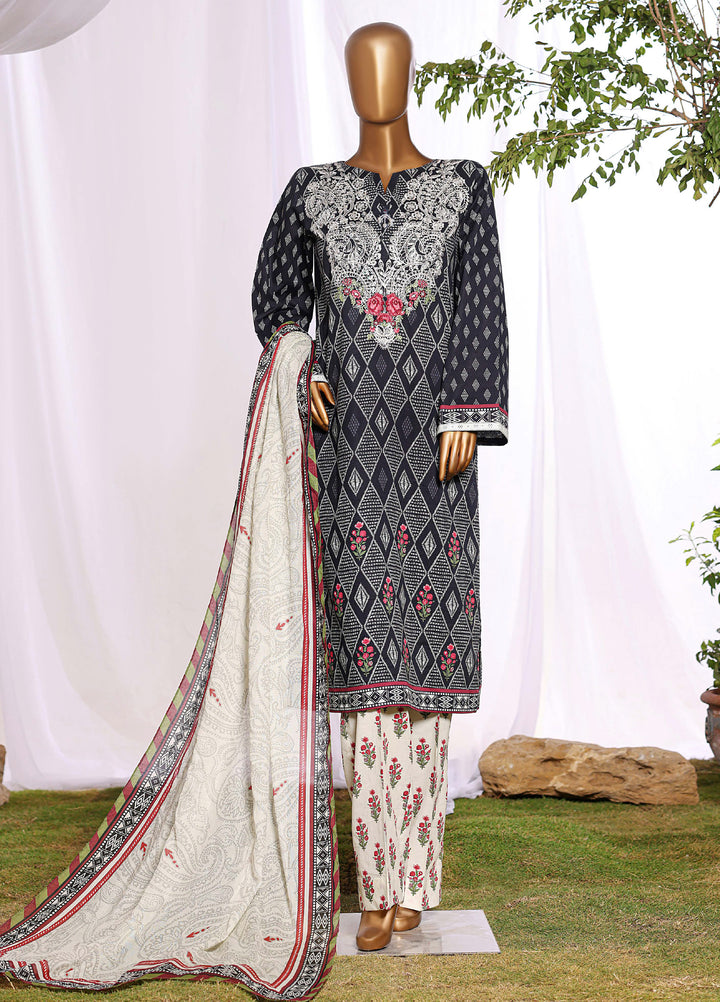 Daily Wear by HZ Textiles RTW Embroidered Lawn 3 Piece Suit HZ26PDW CPE-3P-044 - Casual Collection