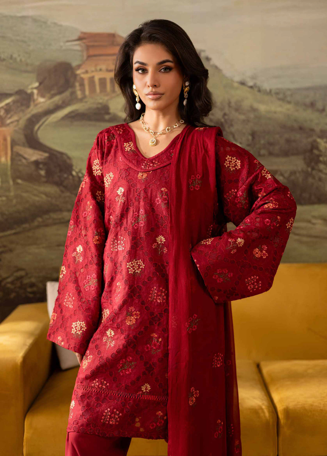 The Artisan's by Rashid Textiles Unstitched Embroidered Viscose 3 Piece Suit RT26UAV 4405 - Casual Collection