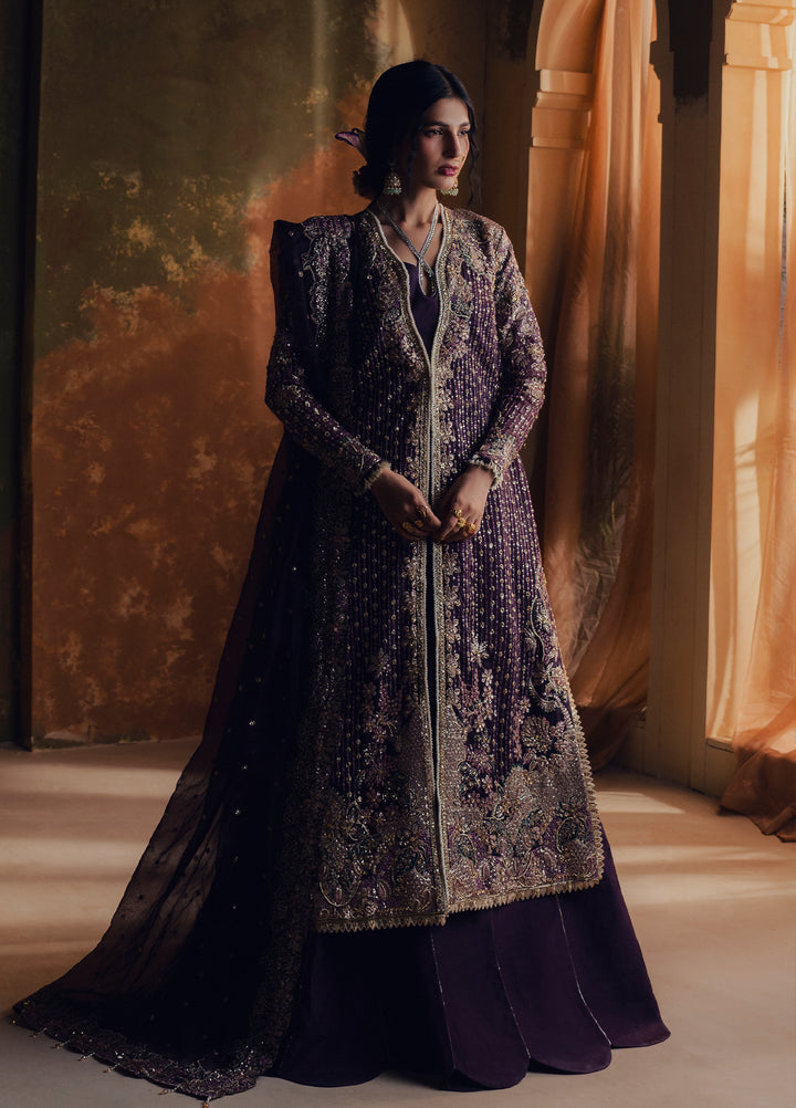 Jahan Ara by Zarposh Unstitched Embroidered Organza 3 Piece Suit ZP26UWJ SHAHZARIN - Wedding Collection