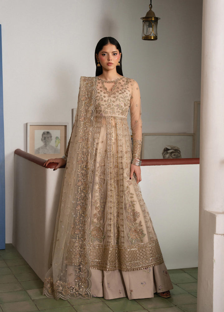 Pehli Nazar by Ayzel Unstitched Embroidered Poly Net 3 Piece Suit AAF26UPN Nafasat AYZ-0166 - Wedding Collection
