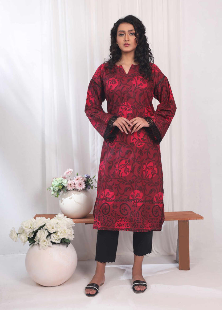 Kamyab Kurti by Rashid Textiles Unstitched Printed Lawn 1 Piece Suit RT26ULK 8756 - Casual Collection