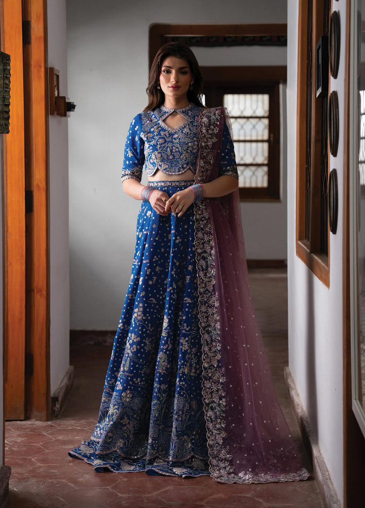 Pehli Nazar by Ayzel Unstitched Embroidered Raw Silk 2 Piece Suit AAF26UPN Sahal AYZ-0161 - Wedding Collection